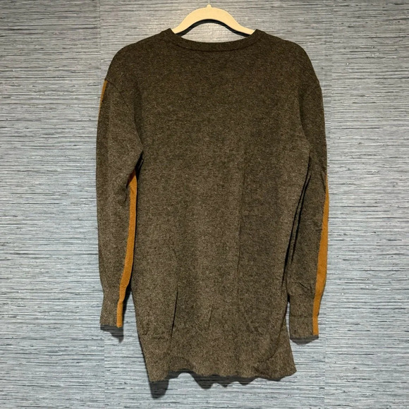 J. Crew Colorblock Wool Tunic Sweater – Women’s Size Medium, Brown & Gray - Picture 7 of 8